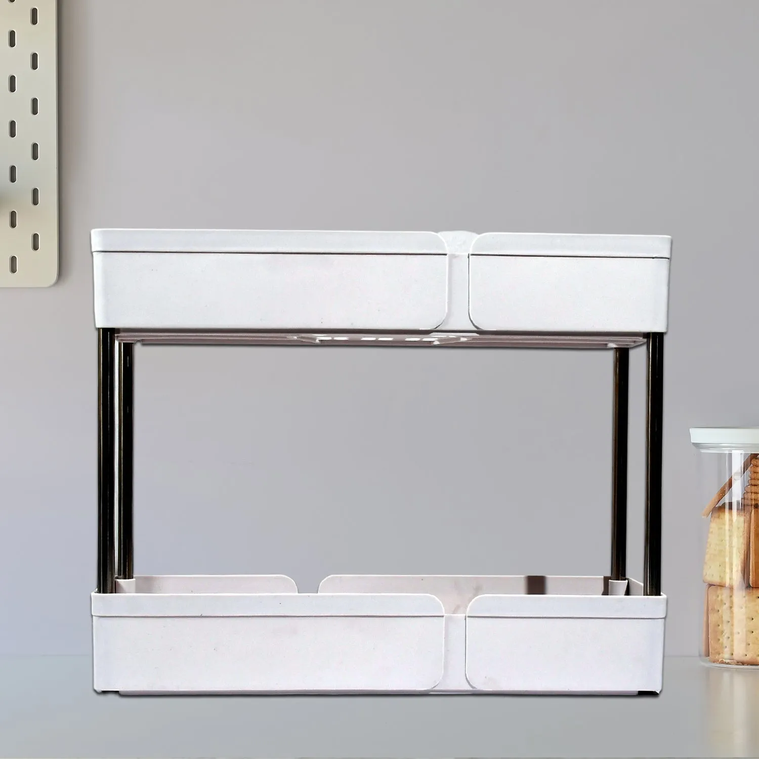 4070 Under Sink Organizers, Practical, Durable, Easy to Clean, Under Sink Shelf for Kitchens