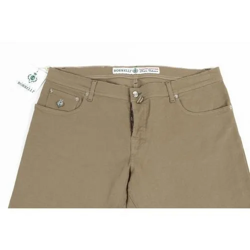 Beige 30 EUR - INT. S Luigi Borrelli Mens Trousers 340 PX 74