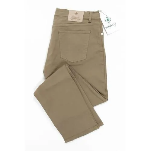 Beige 30 EUR - INT. S Luigi Borrelli Mens Trousers 340 PX 74