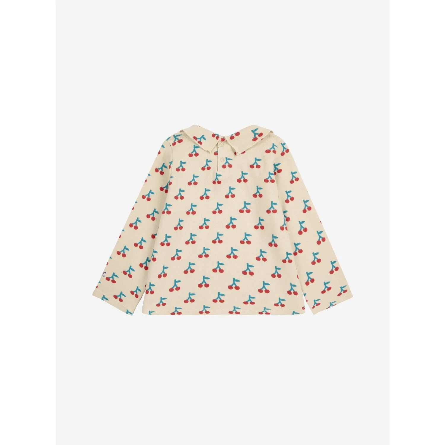 Bobo Choses White Cherry All Over Collar Shirt