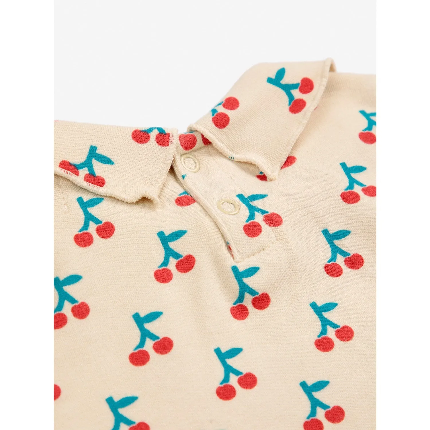 Bobo Choses White Cherry All Over Collar Shirt