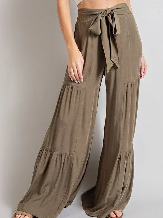 Boho Babe Tiered Wide Leg Pants