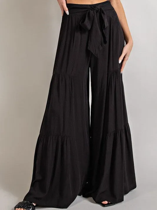 Boho Babe Tiered Wide Leg Pants