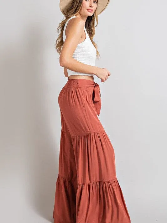 Boho Babe Tiered Wide Leg Pants