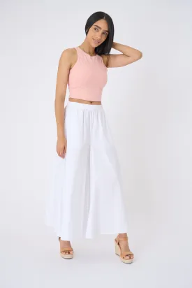 Bora Stretch Poplin Super Wide Leg Pant