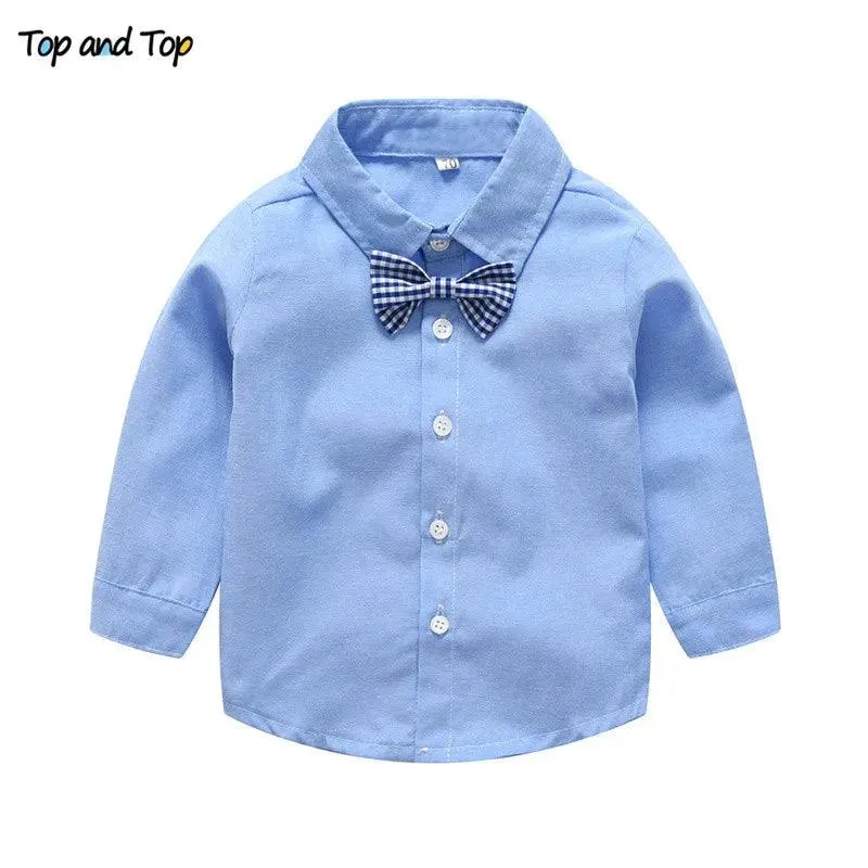 Boy's Formal Suits Long Sleeve Shirt Suspenders Trousers Casual kids Clothes