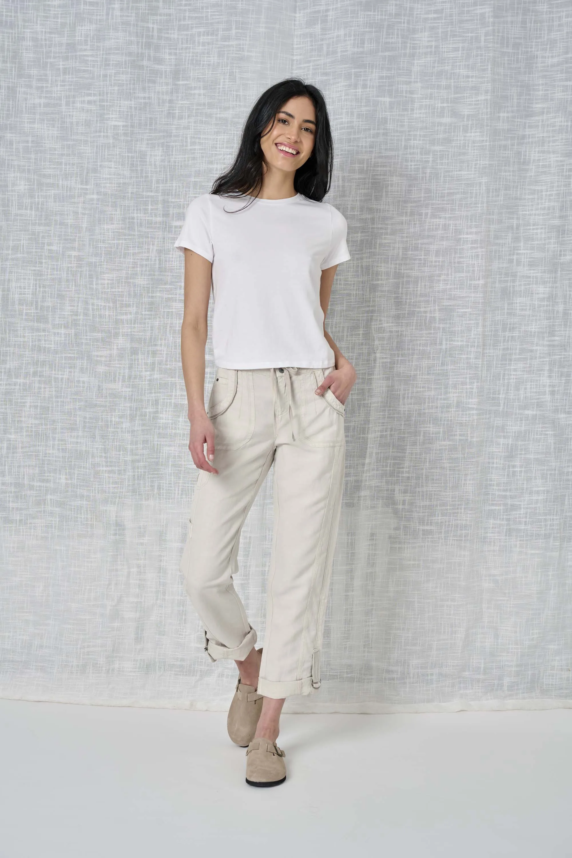 Brooklyn Solid Linen Pant