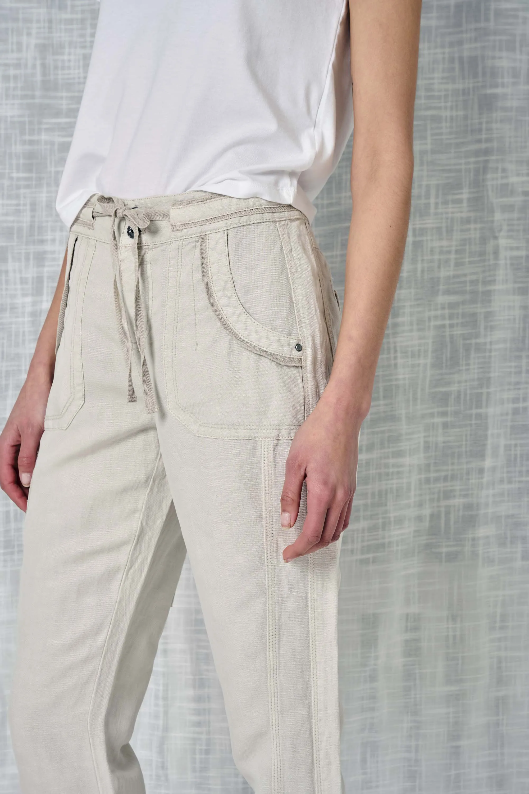 Brooklyn Solid Linen Pant