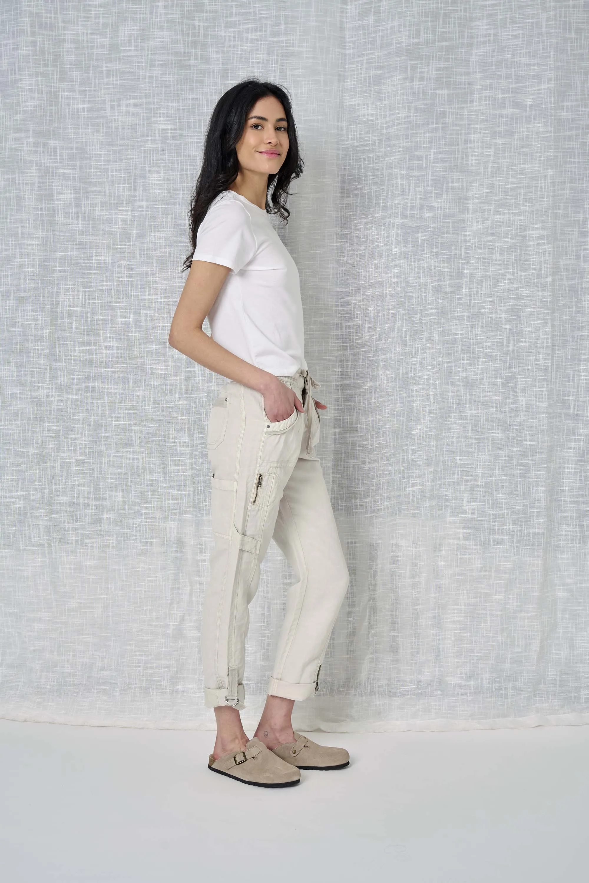 Brooklyn Solid Linen Pant