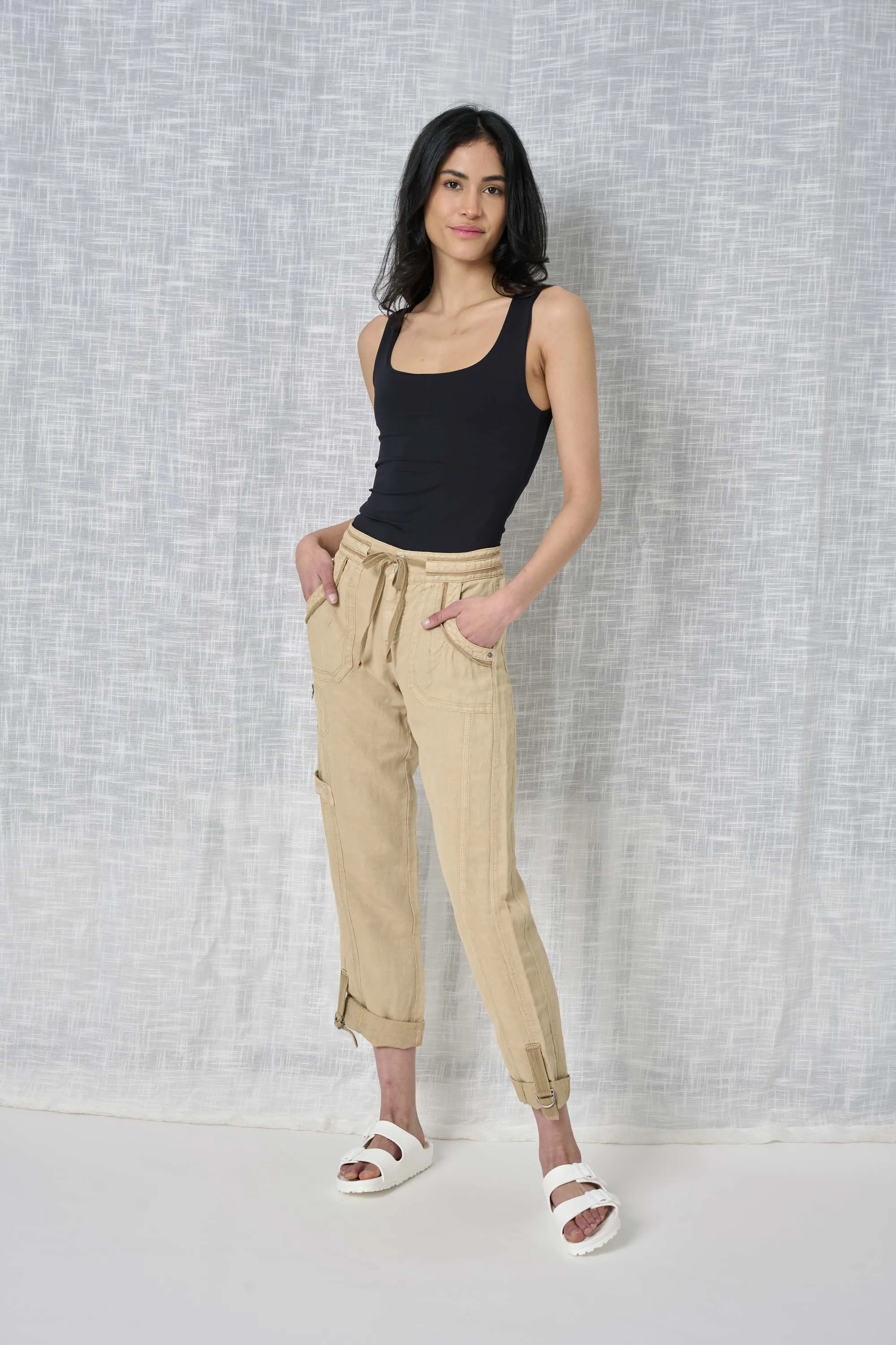 Brooklyn Solid Linen Pant