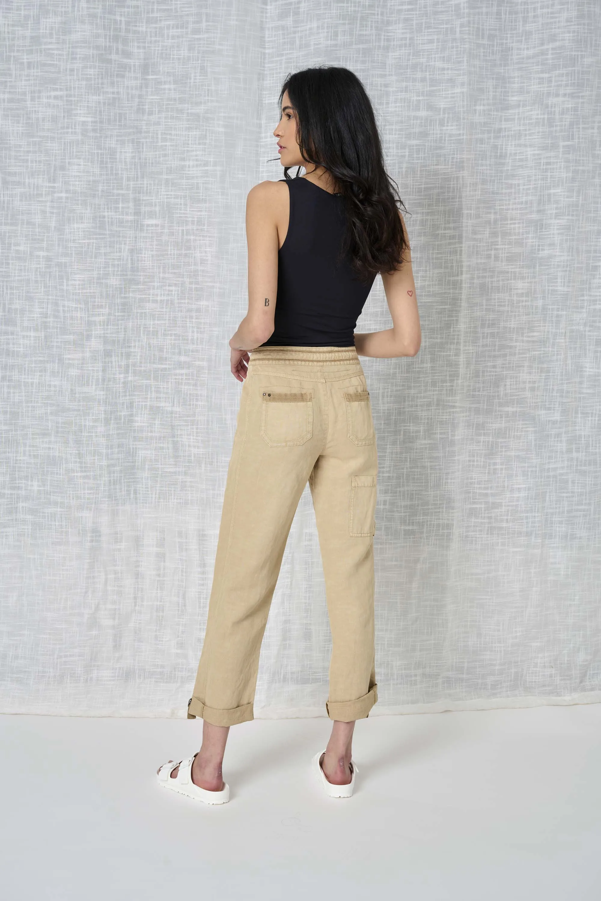 Brooklyn Solid Linen Pant