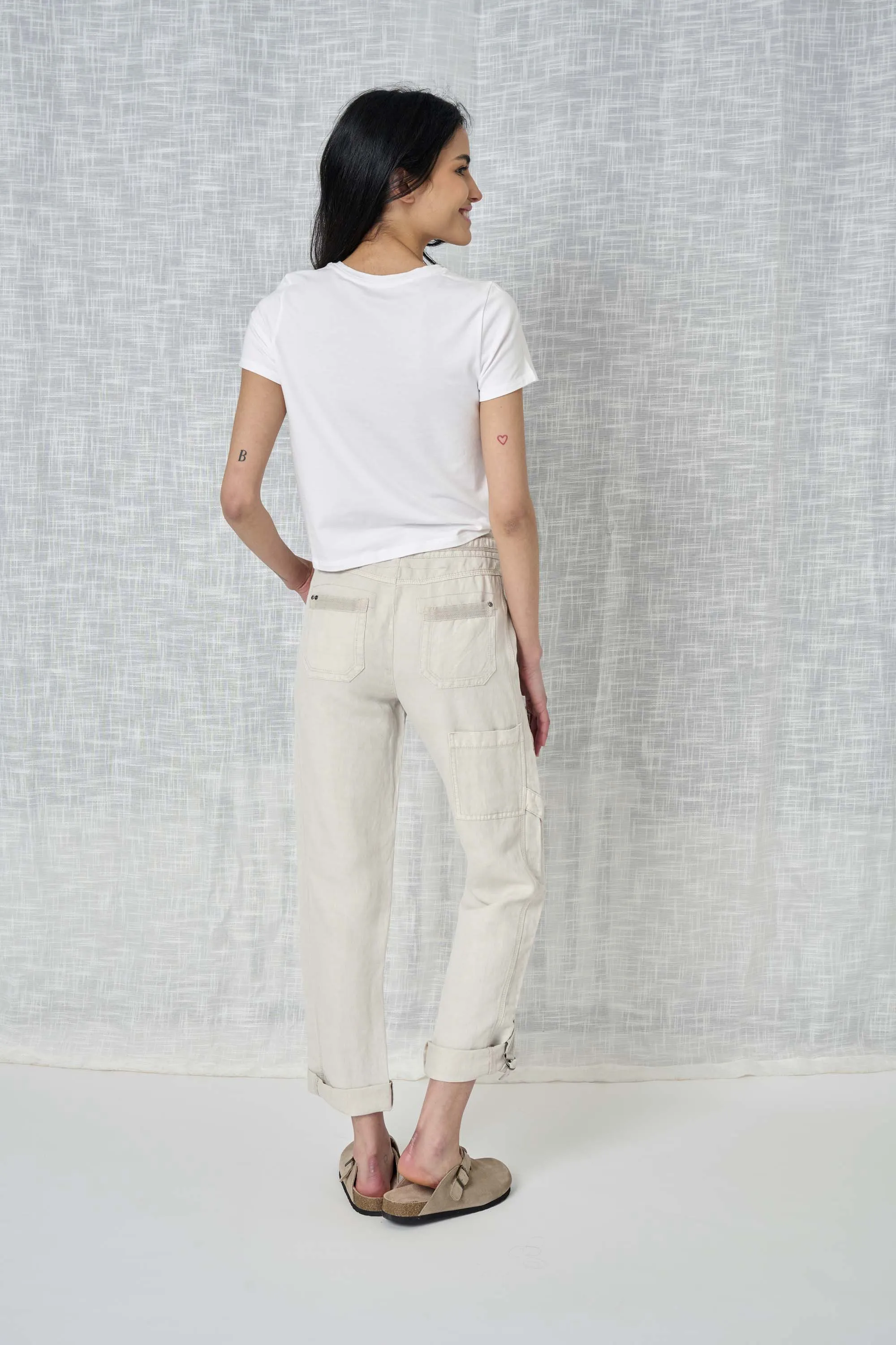 Brooklyn Solid Linen Pant