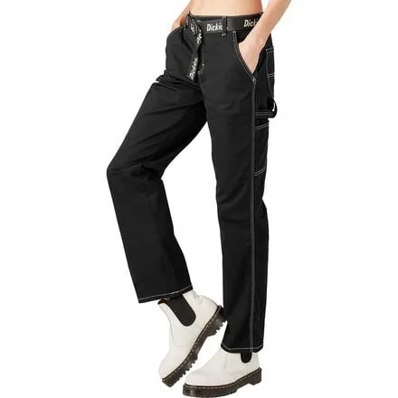 Carpenter High Waist Pants   Belt Women's Dickies, Black