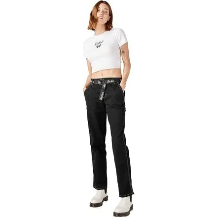 Carpenter High Waist Pants   Belt Women's Dickies, Black