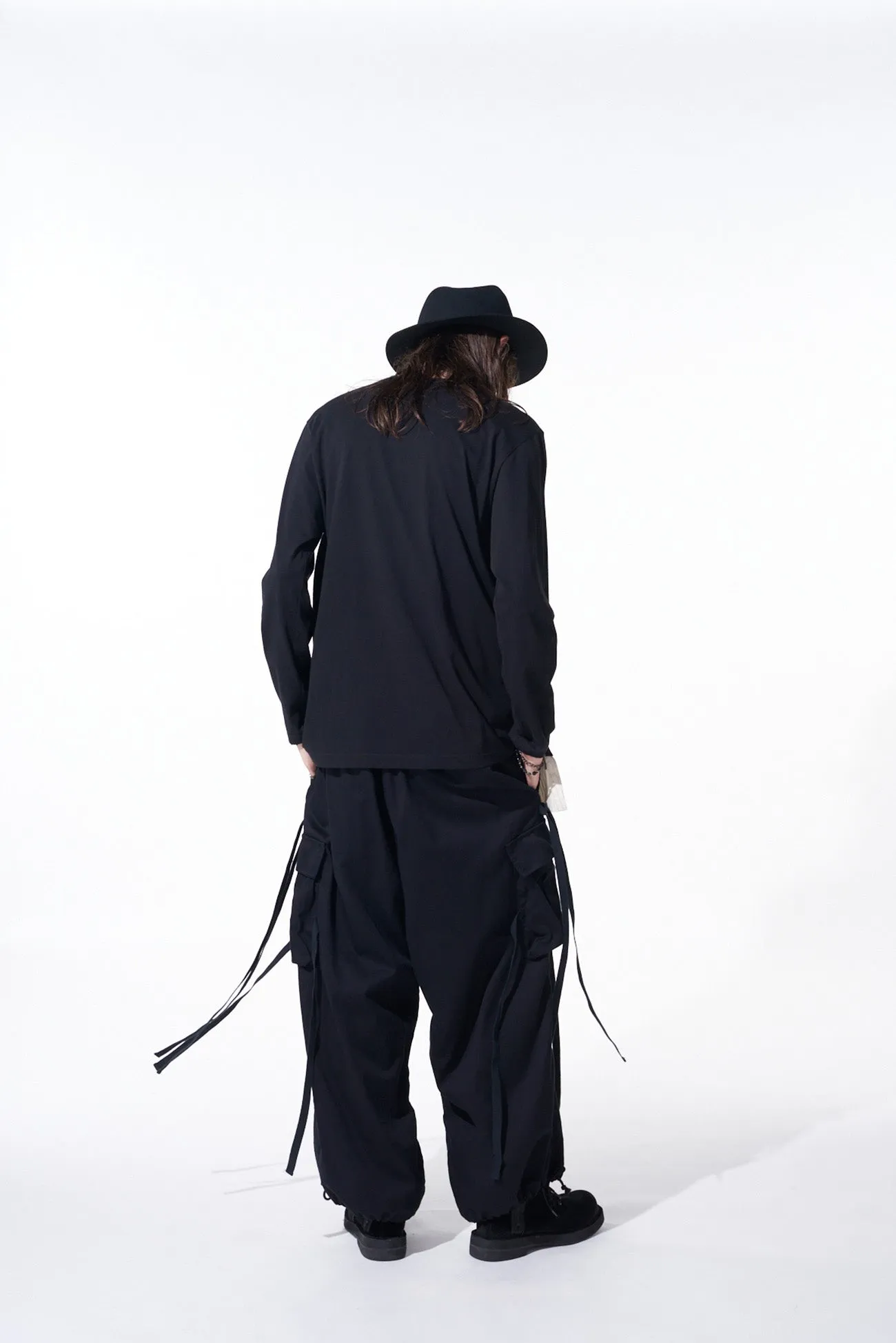 COTTON TWILL ARMY TECHNO PANTS