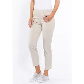 Cropped Jeans by Cafe Latte - Putty