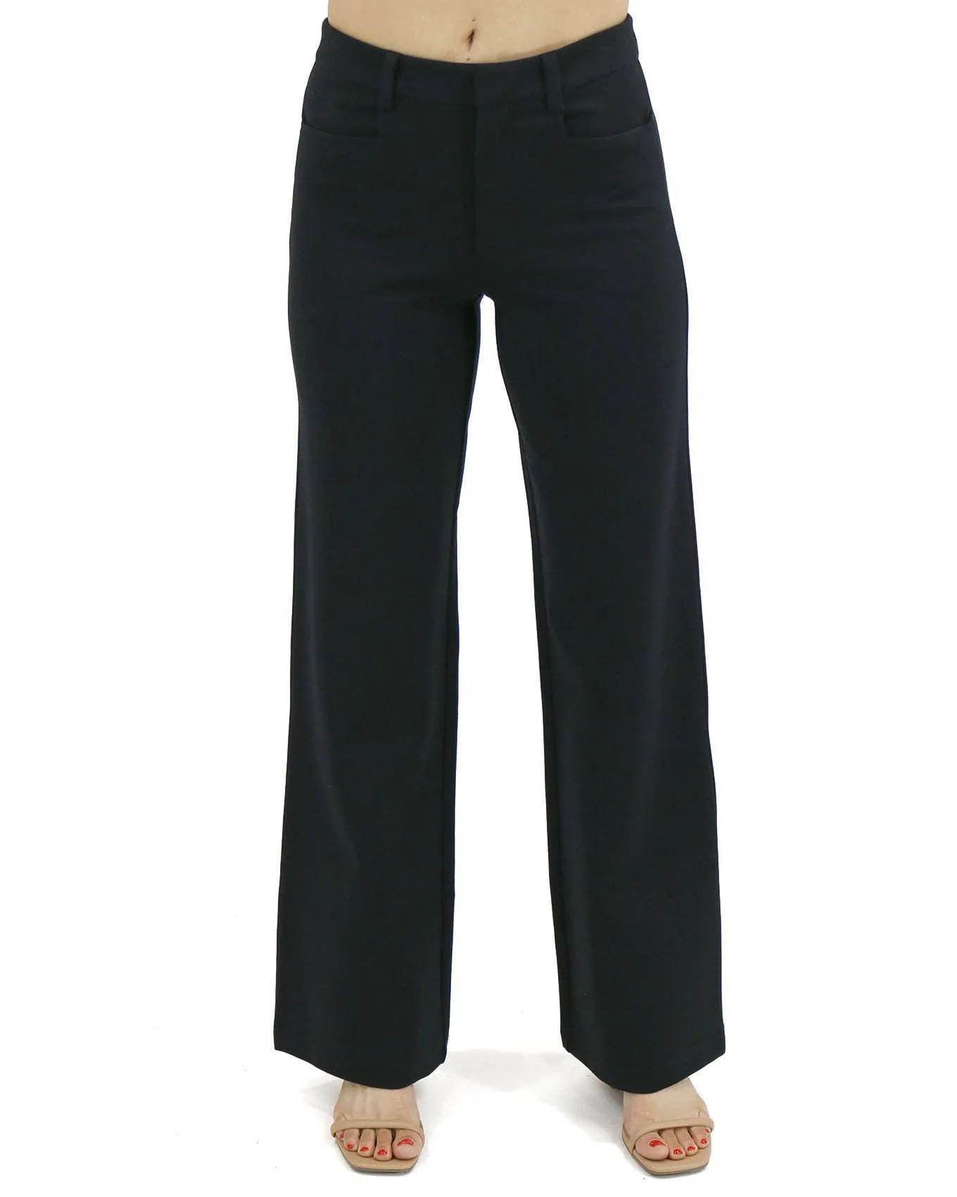 Fab-Fit Wide Leg Work Pant in Black