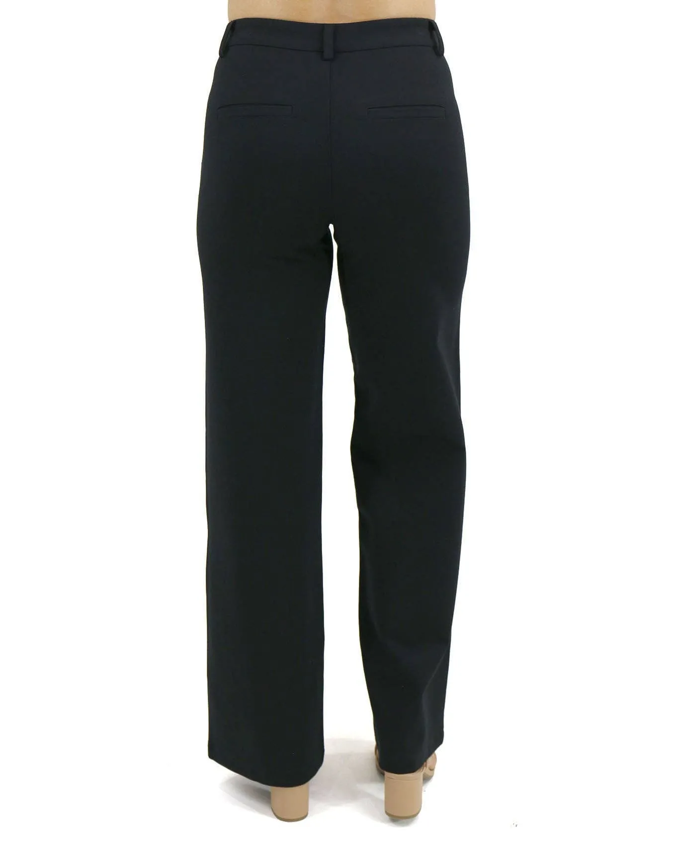 Fab-Fit Wide Leg Work Pant in Black