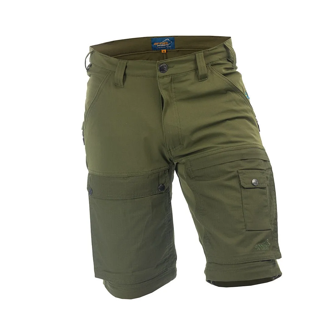 Flexible Zip-off Men Pant (Green)