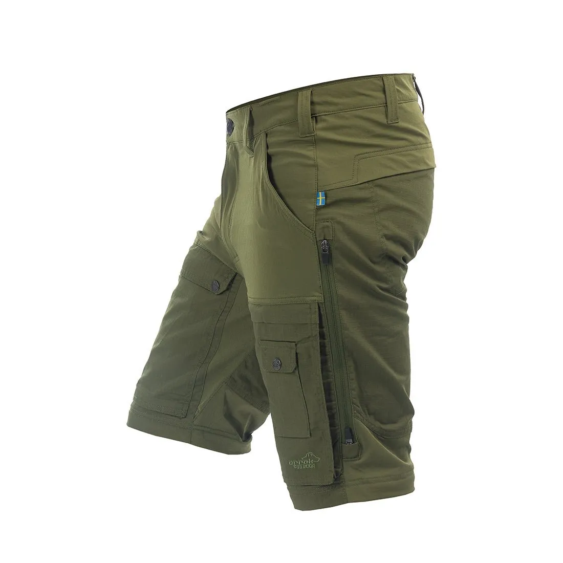 Flexible Zip-off Men Pant (Green)