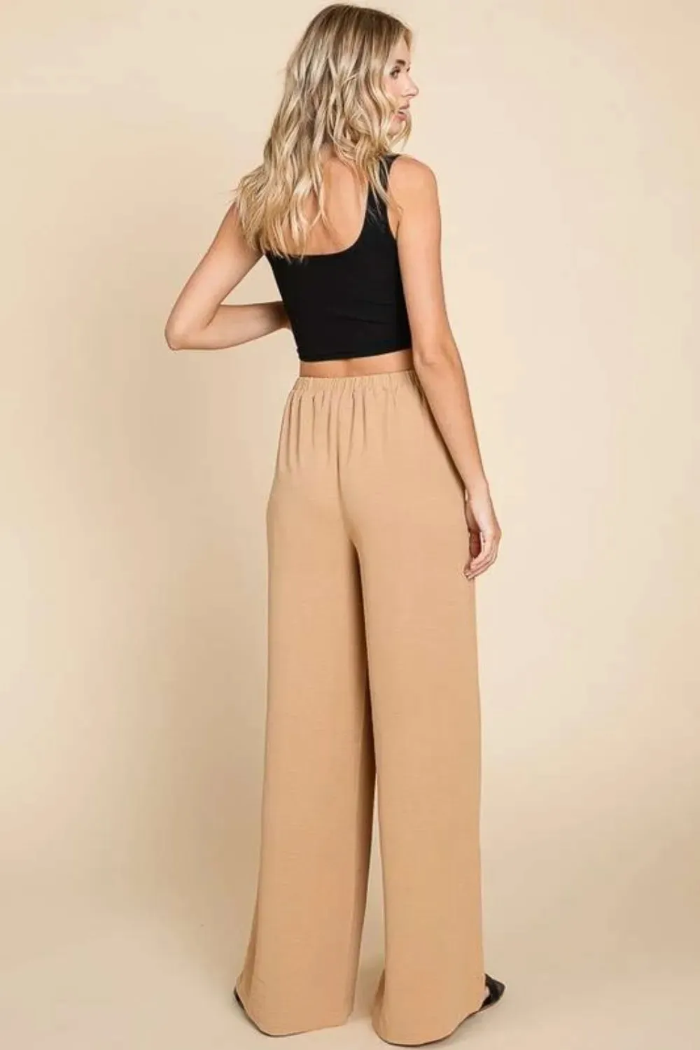 Full Size High Waist Wide Leg Cargo Pants