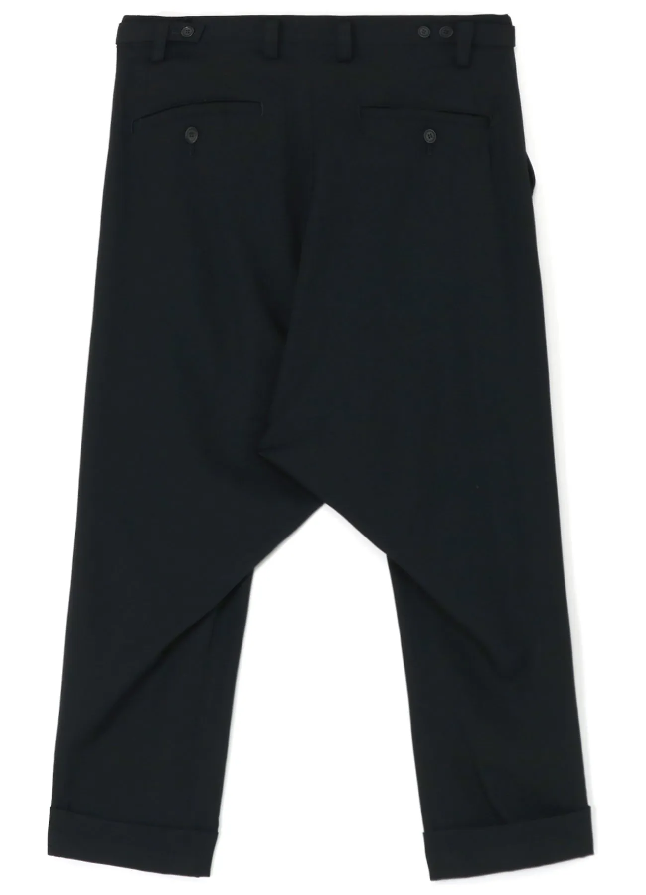 GABARDINE DROP CROTCH PANTS