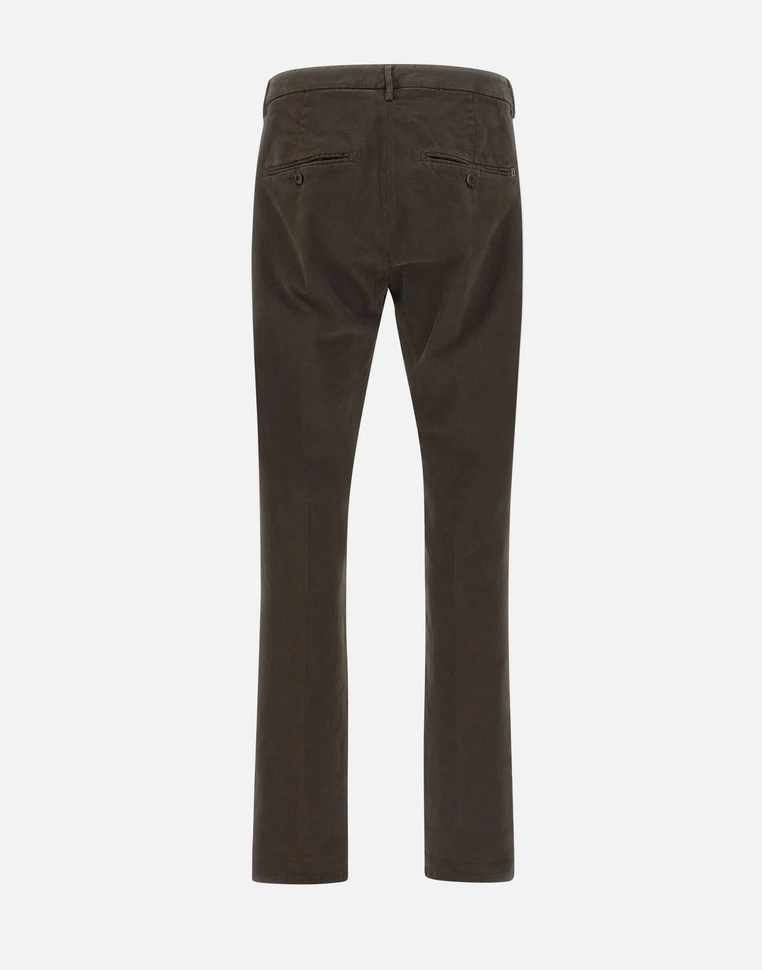 Gaubert Stretch Cotton Trousers in Chocolate