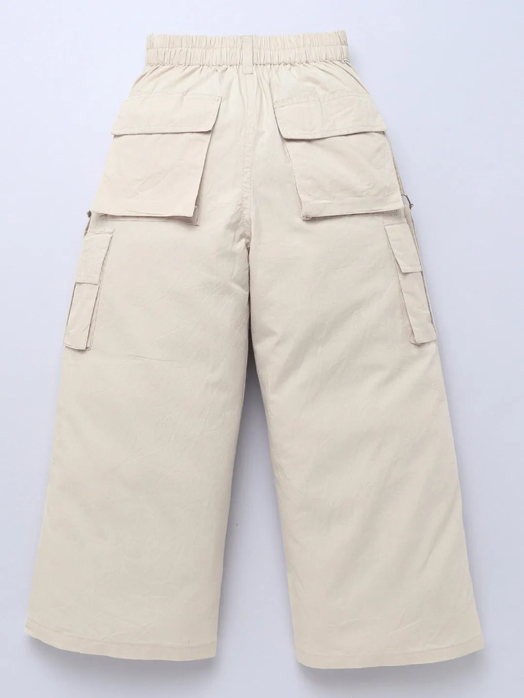 Girls Cotton Ten Pockets Cargo