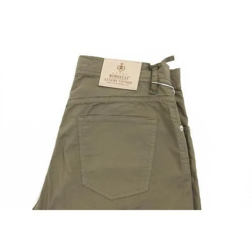 Green 34 EUR - INT. L Luigi Borrelli Mens Trousers 340 PP 27