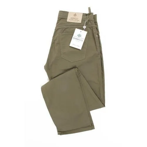 Green 34 EUR - INT. L Luigi Borrelli Mens Trousers 340 PP 27