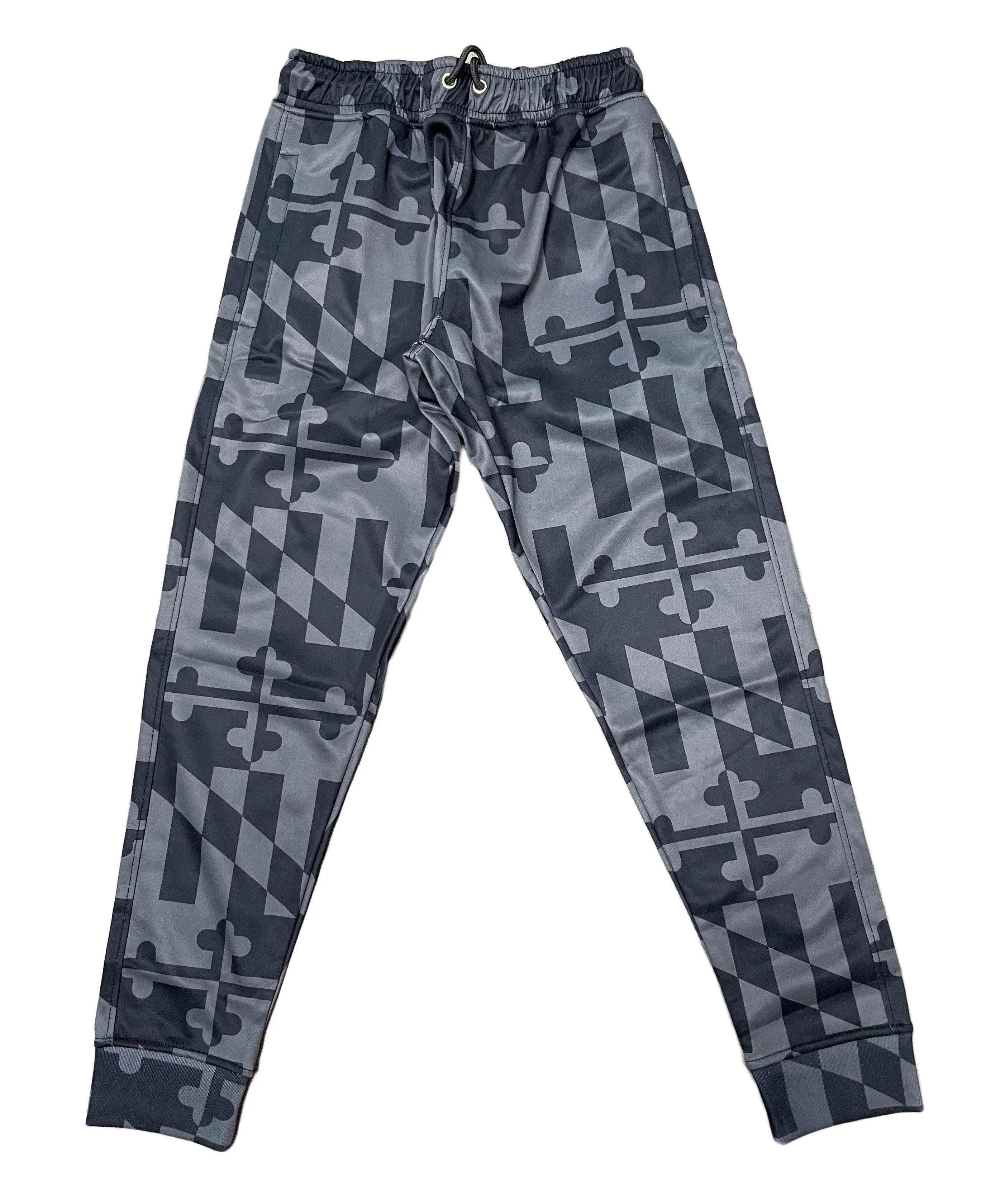 Greyscale Maryland Flag / Joggers