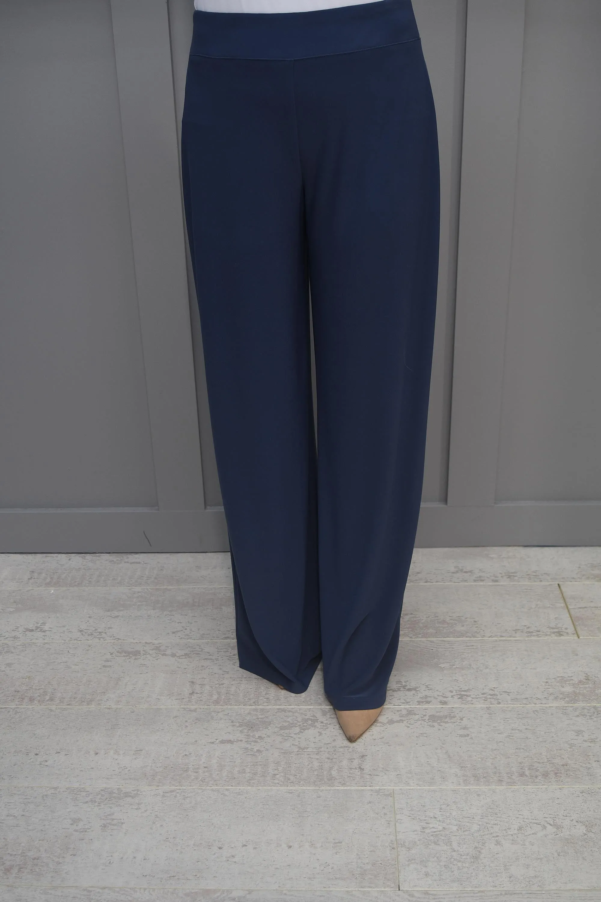 Joseph Ribkoff Slate Grey Wide Leg Trouser - 221340 3798