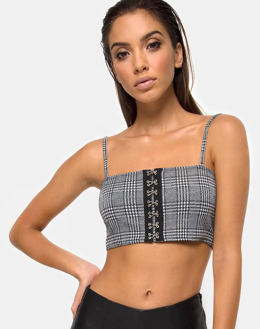 Kyga Crop Top in Charles Check