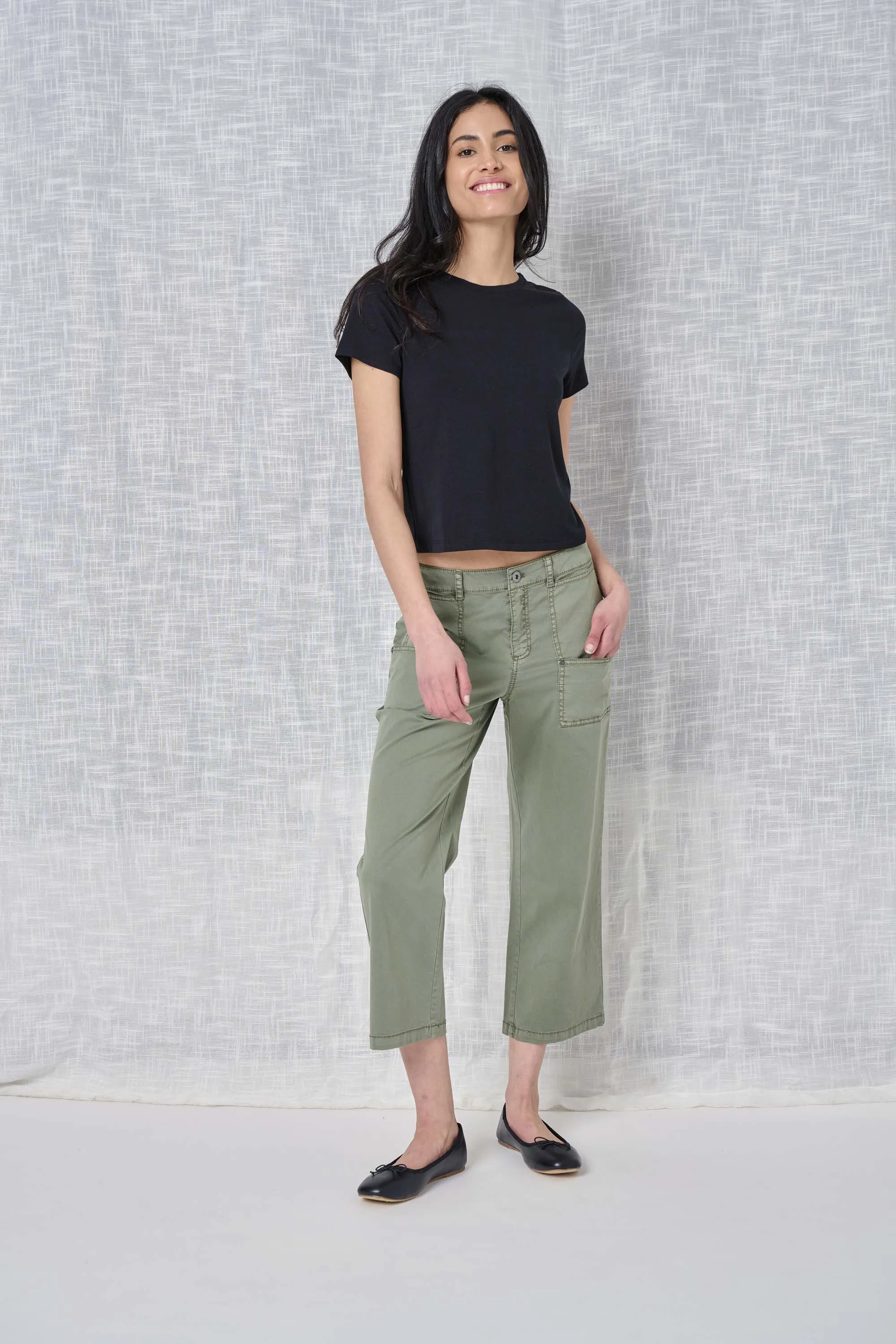 Lydia Solid Twill Pant