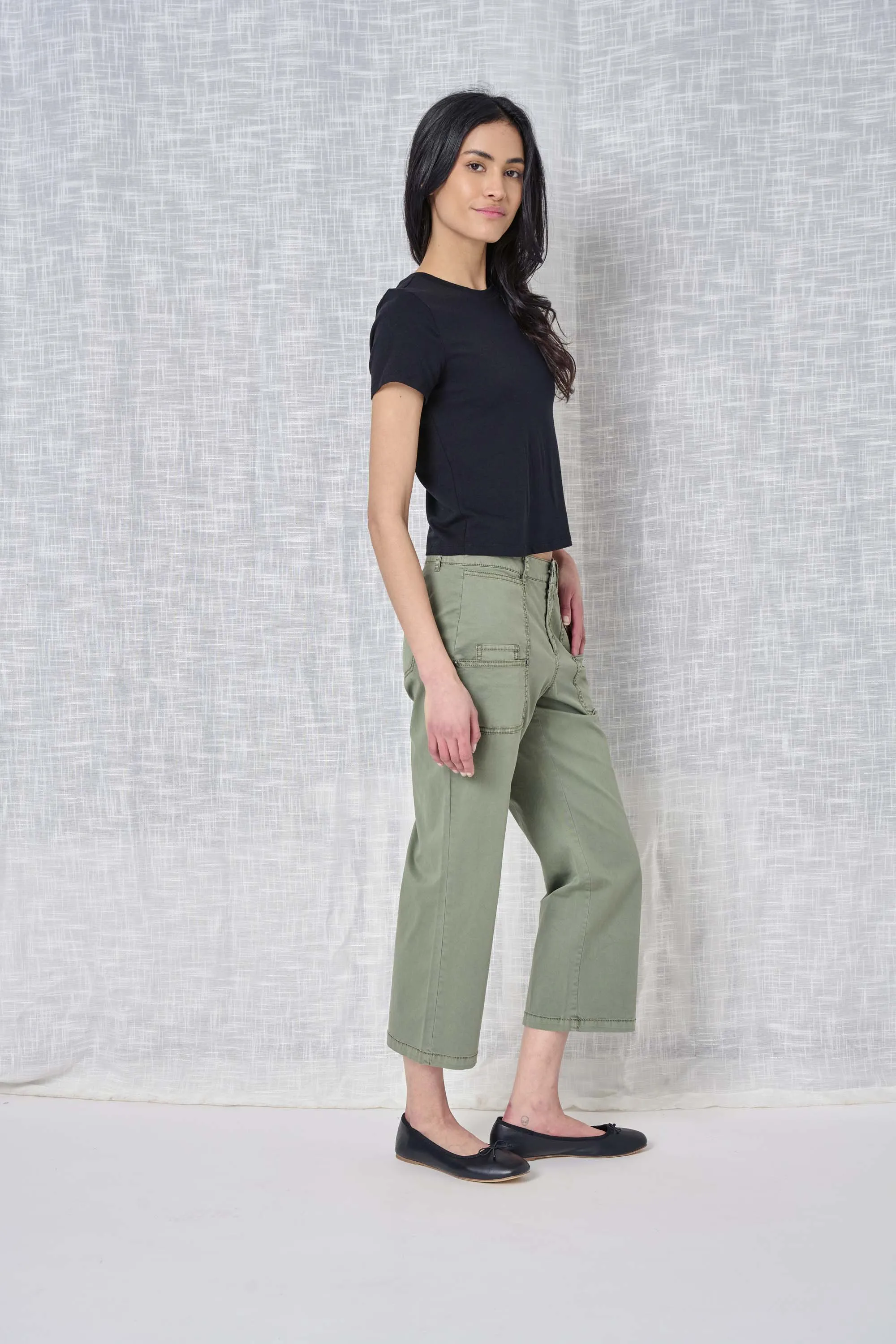 Lydia Solid Twill Pant