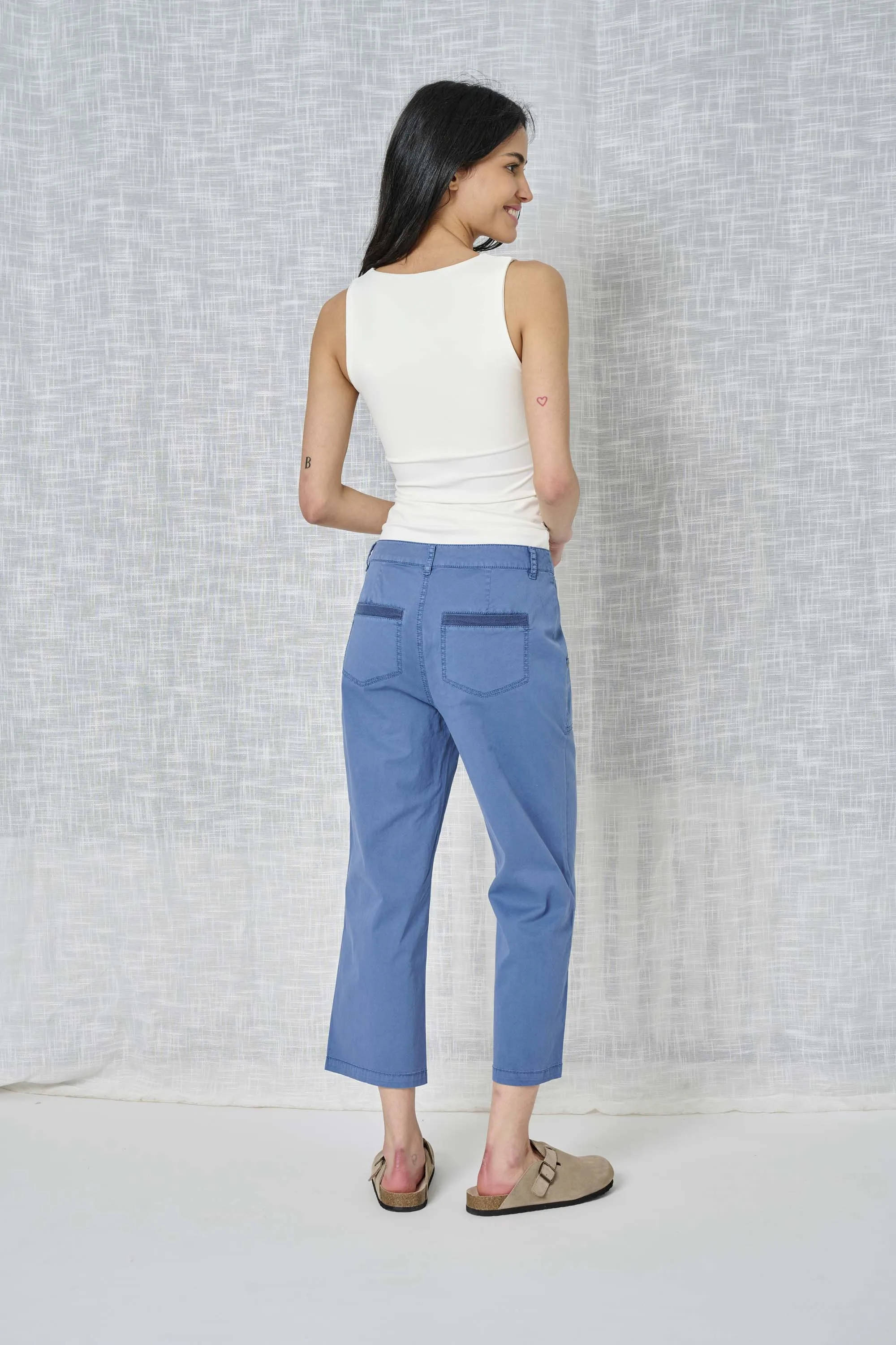 Lydia Solid Twill Pant