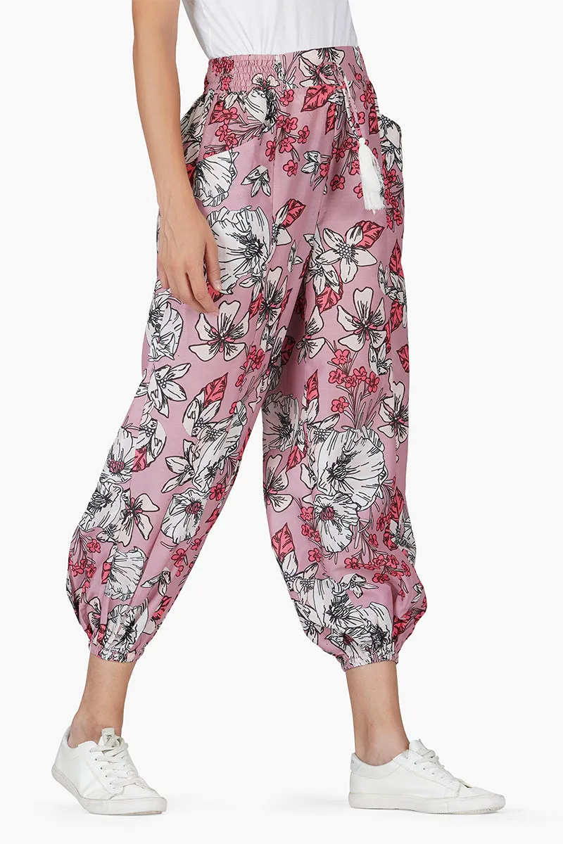 Marsala Floral Pant