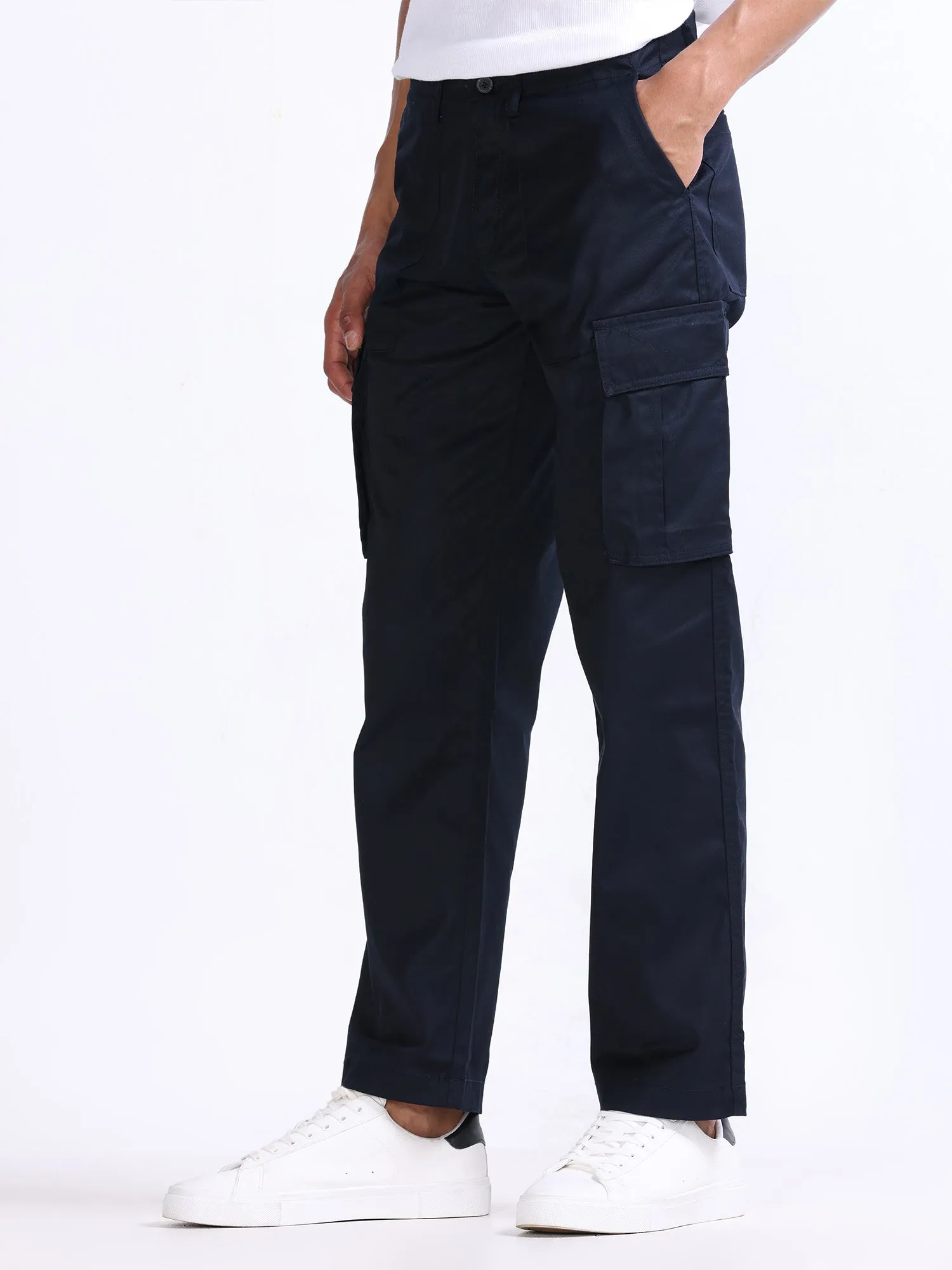 Mason Navy Relaxed Cargo