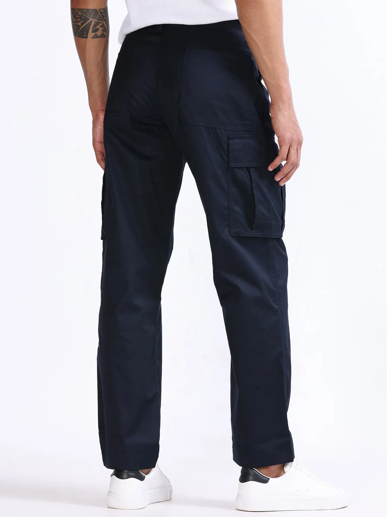 Mason Navy Relaxed Cargo