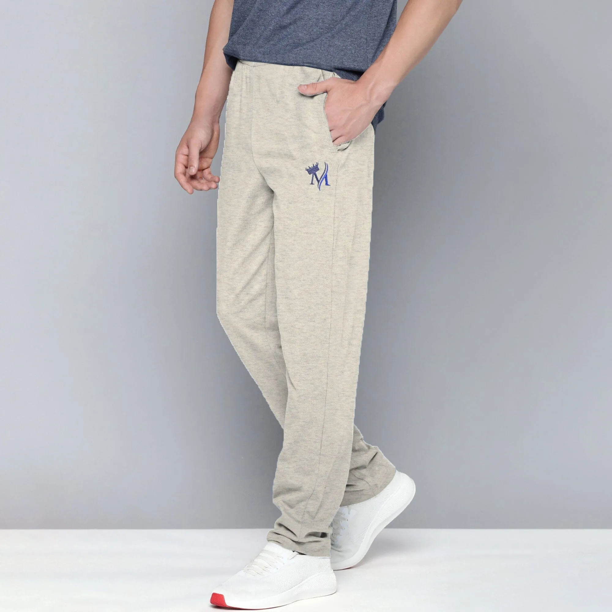 MAX 21 Men's Crown Embroidered Fleece Trousers