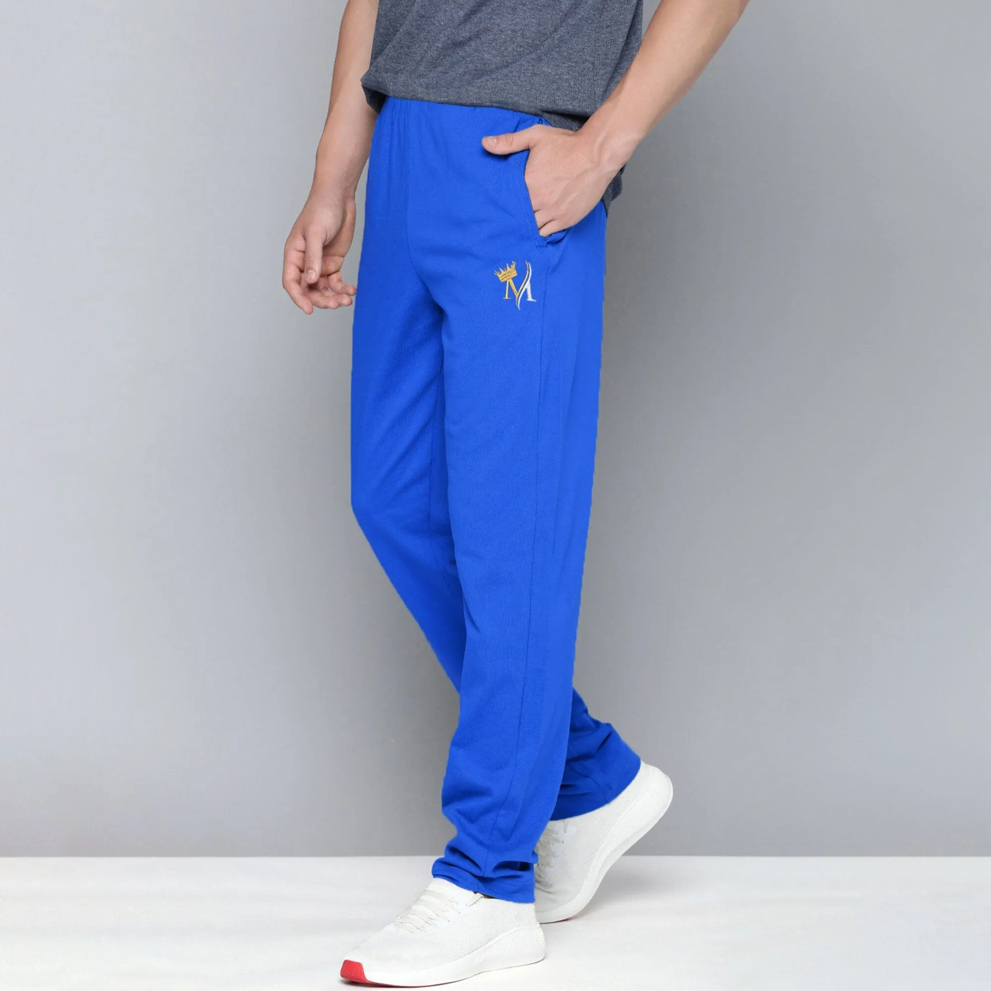 MAX 21 Men's Crown Embroidered Fleece Trousers