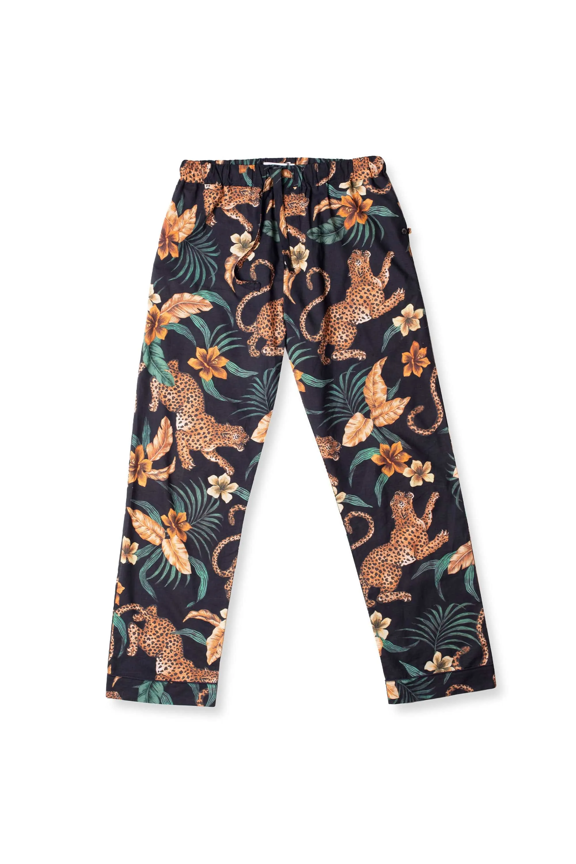 Men’s Pyjama Trousers Soleia Print Black/Yellow