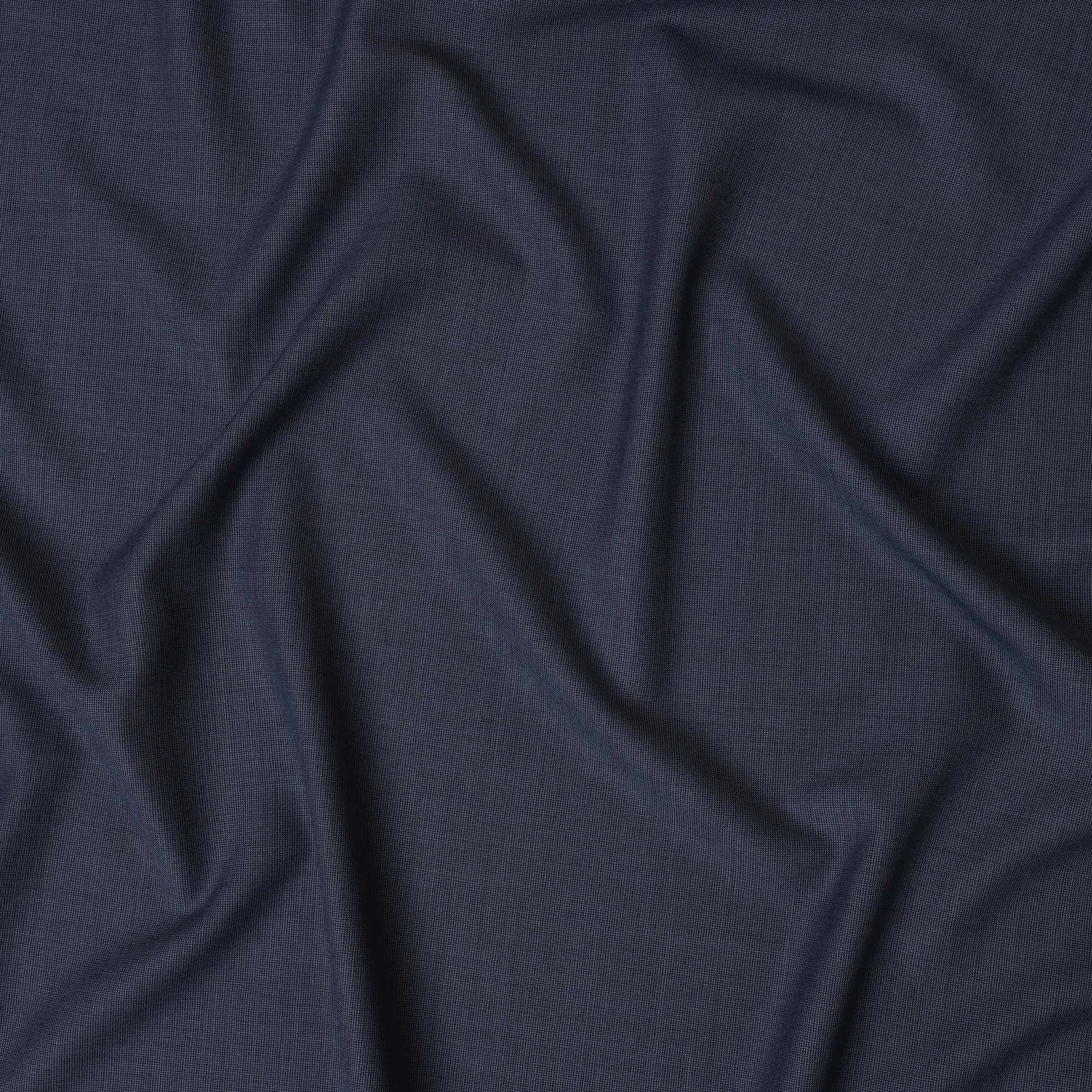 Midnight Blue Super 150's Italian all Wool Suiting Fabric – 3.5 Meters, 150 cm Width, Made in Italy-D20546