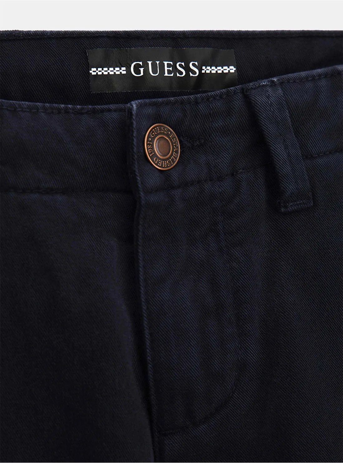 Navy Gabardine Cargo Pants (7-16)