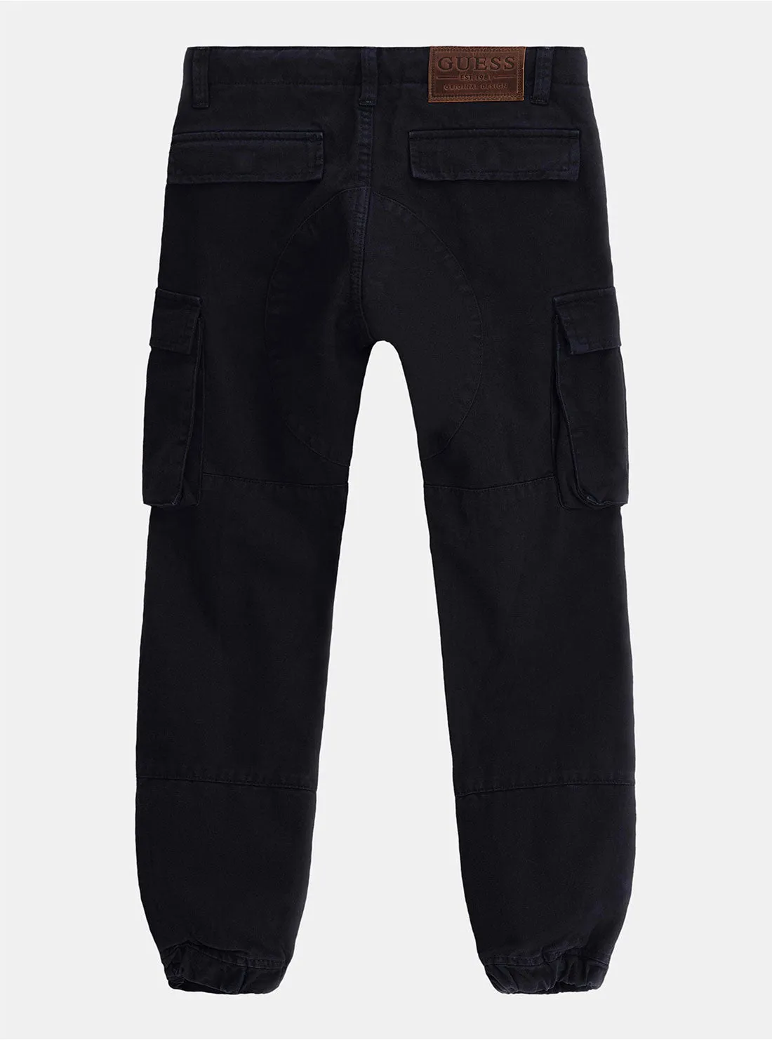 Navy Gabardine Cargo Pants (7-16)