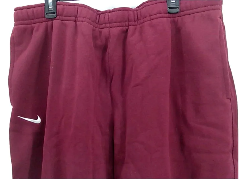 Nike Women's Club Fleece Maroon Joggers XXLarge Pant