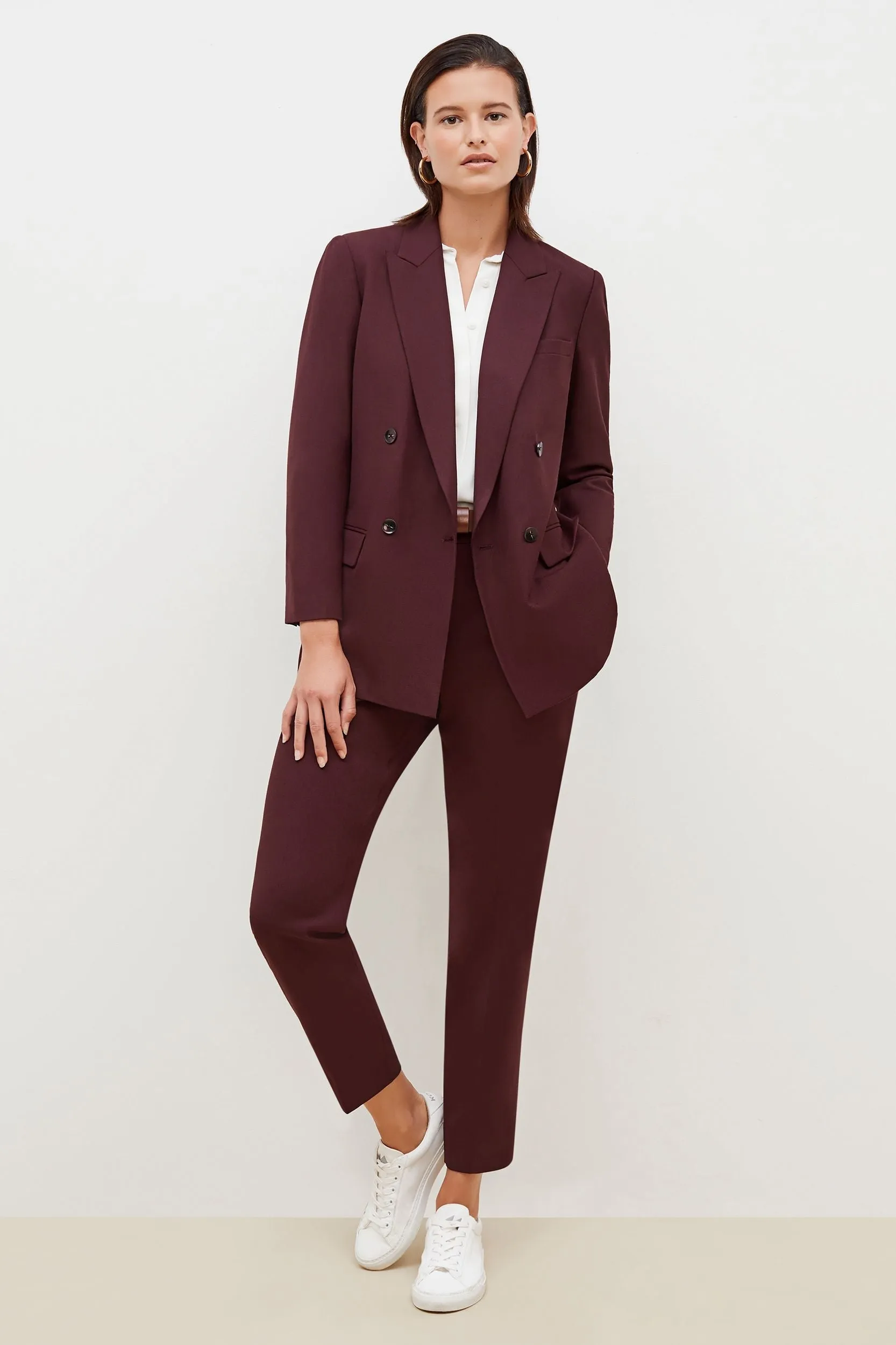 O'Hara Blazer - Sharkskin :: Garnet