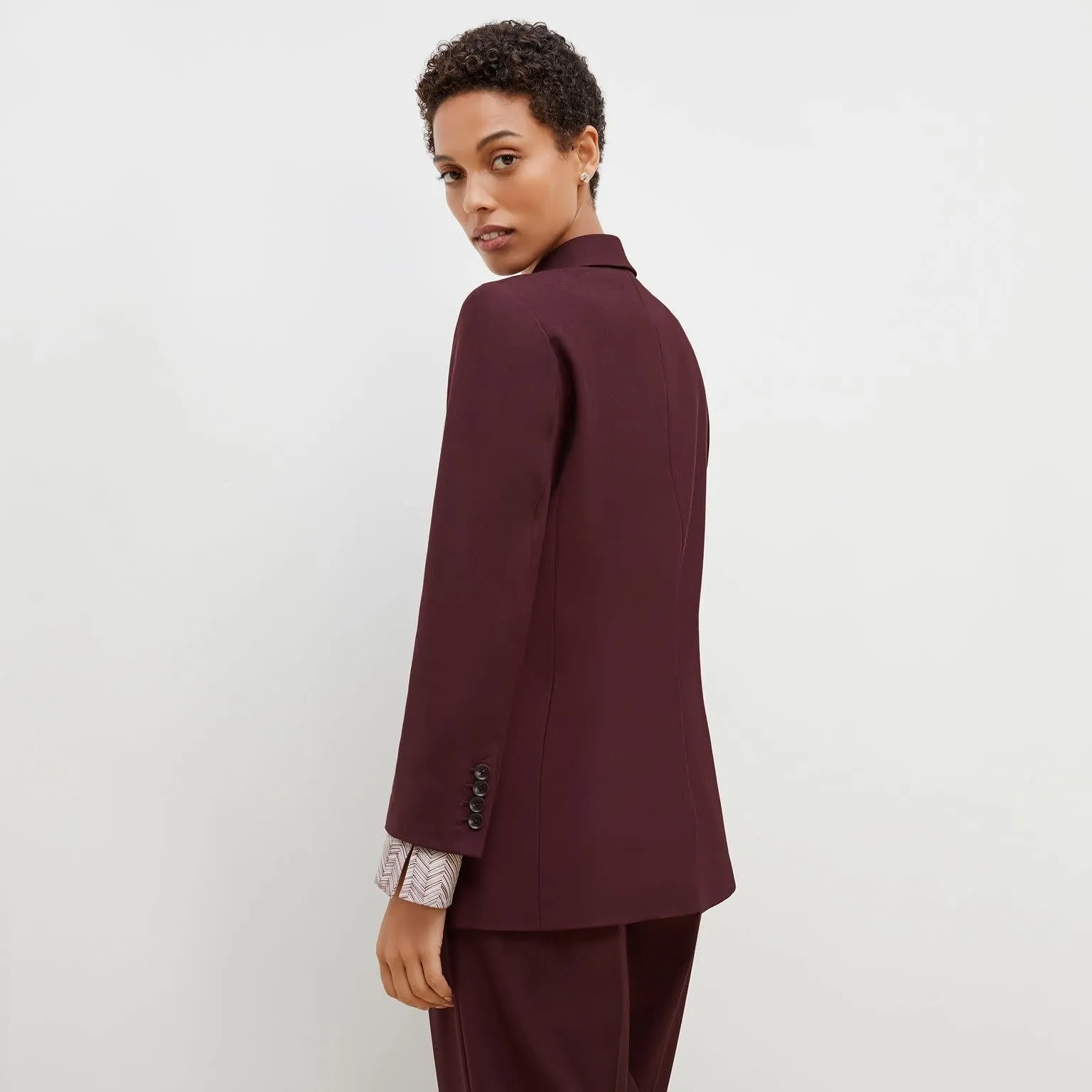 O'Hara Blazer - Sharkskin :: Garnet