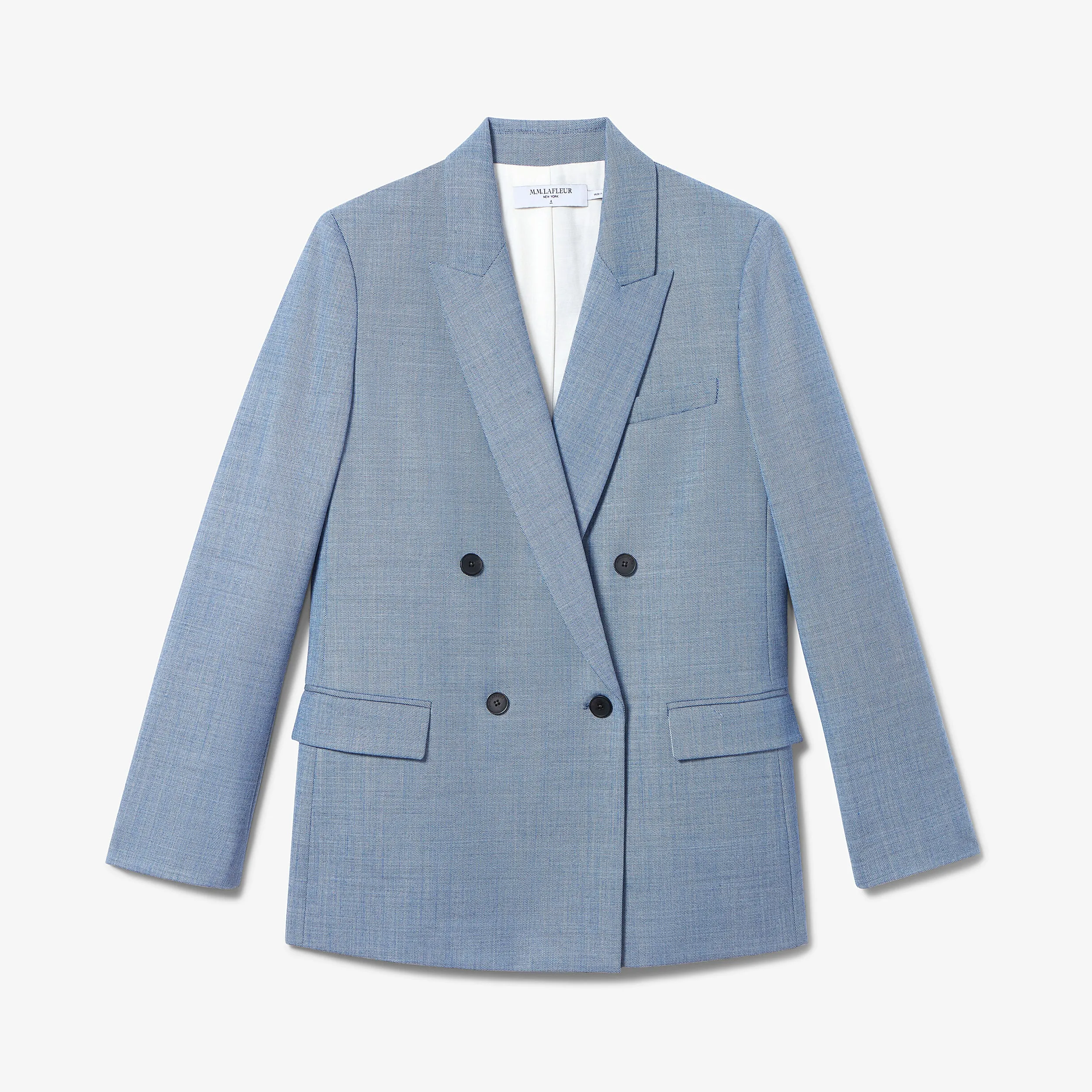 O'Hara Blazer - Sharkskin :: Indigo / White