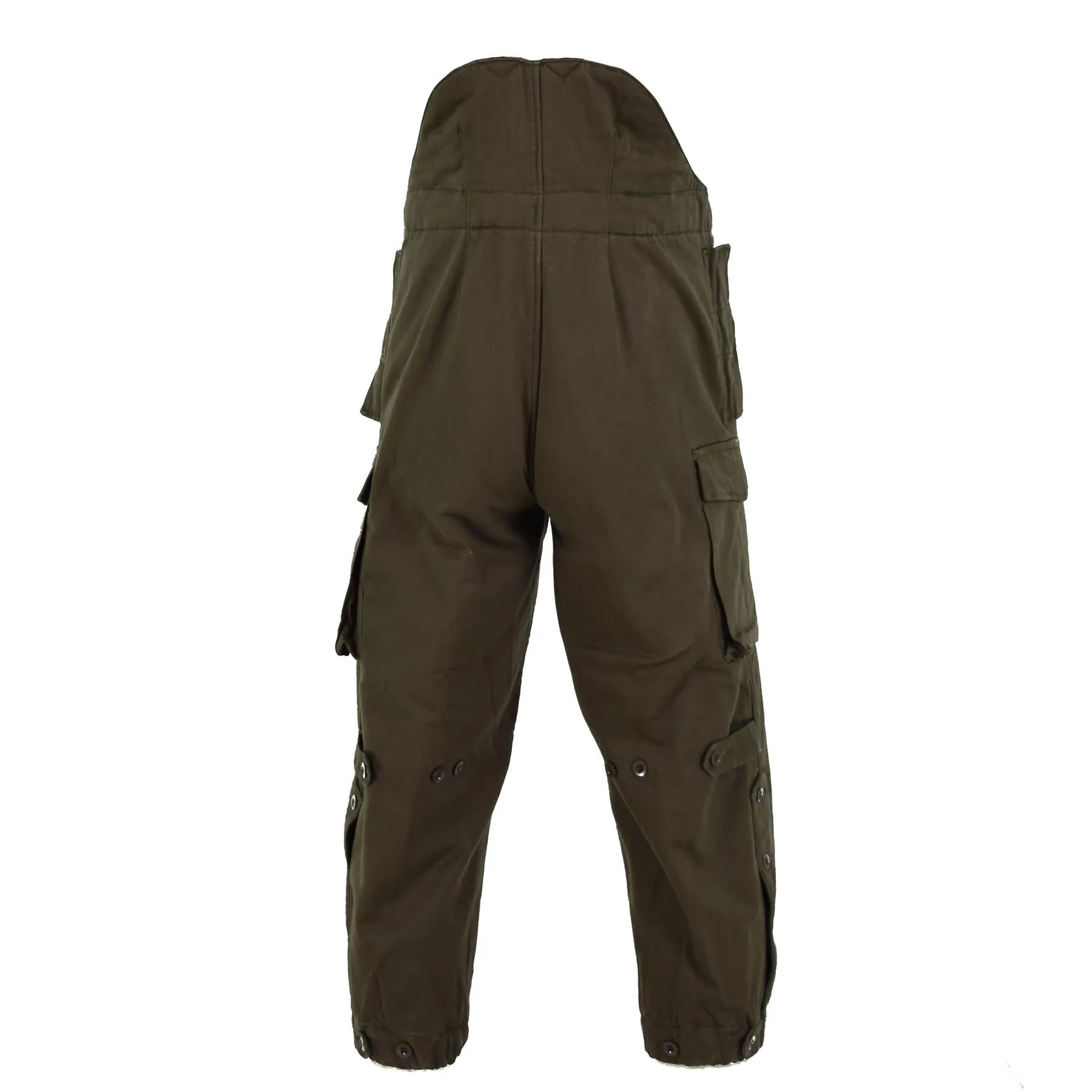 Original Austrian army thermal pants Bundeswehr cold weather suspender trousers